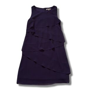 79 RW&CO Midnight Cascade Dress Purple Ruffle Dress